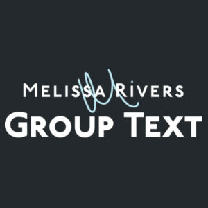 Melissa Rivers' Group Text Podcast | Black Unisex Heavyweight T-Shirt Design
