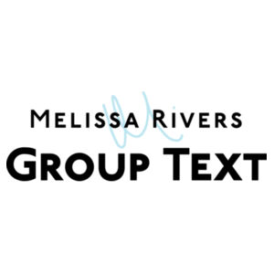 Melissa Rivers' Group Text Podcast | White Unisex Heavyweight T-Shirt Design