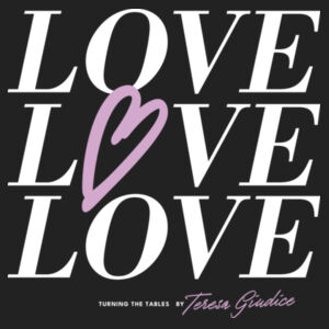 Turning The Tables | Love | Unisex Midweight Crewneck Sweatshirt Design