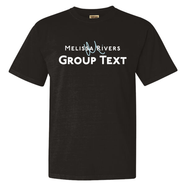 Melissa Rivers' Group Text Podcast | Black Unisex Heavyweight T-Shirt Thumbnail
