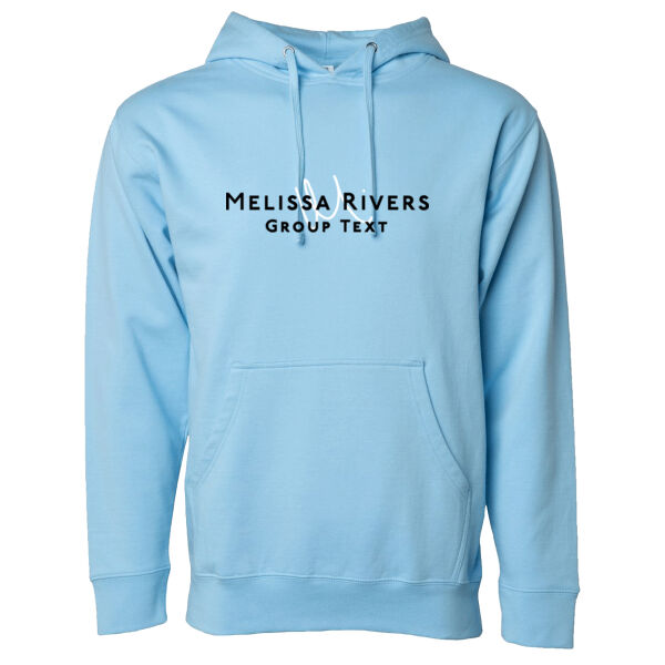 Melissa Rivers' Group Text Podcast | Blue Unisex Midweight Hooded Sweatshirt Thumbnail