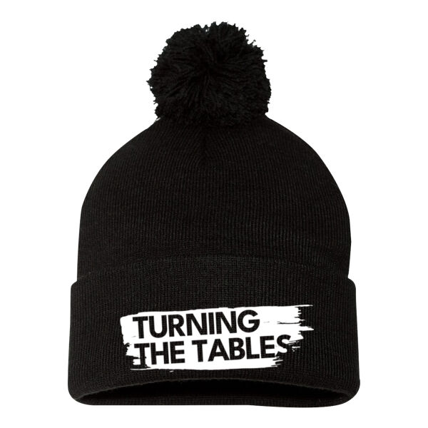 Turning The Tables | Cuffed Pom-Pom Beanie Thumbnail