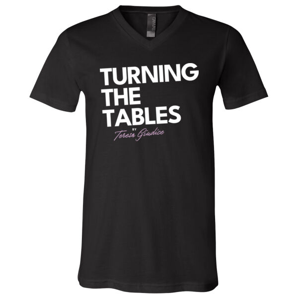Turning The Tables | Unisex Jersey Short Sleeve V-Neck Tee Thumbnail
