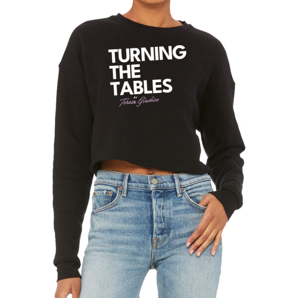 Turning The Tables | Women's Crop Fleece Crewneck Sweatshirt Thumbnail