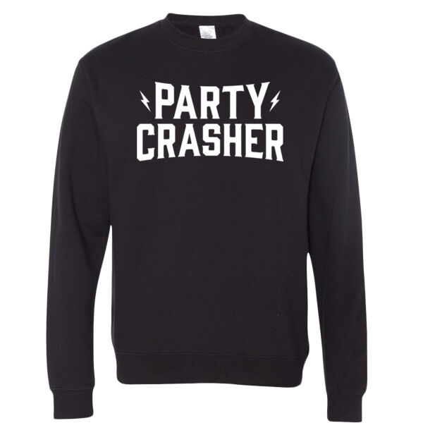 The Big Party Show | Party Crasher | Unisex Midweight Crewneck Sweatshirt Thumbnail