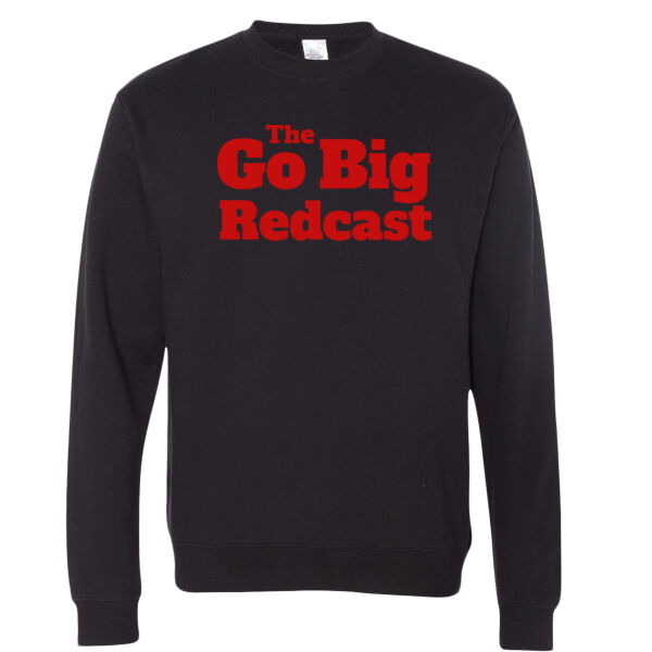 Go Big Redcast | Unisex Midweight Crewneck Sweatshirt Thumbnail